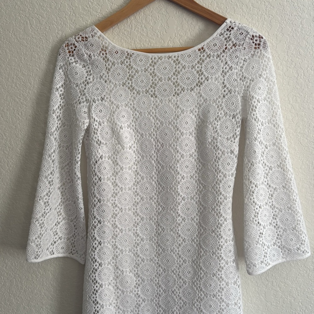 Lilli Pulitzer "Topanga" Lace White Tunic/Dress Size XS - Picture 3 of 14